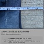 Vintage Sweatshirt Crewneck Blue Size M Photo 5