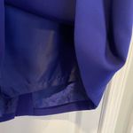 Evan Picone  Suit Size 16P Bright Blue A Line Midi Skirt Back Slit Zip Lined Photo 2