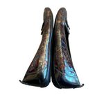 Donald J. Pliner Metallic Patent Leather Loafers Slip Photo 7