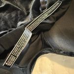 Victoria's Secret Victoria’s Secret Rhinestone Pushup Bodysuit Sz M Medium Black Velvet High Leg Photo 9