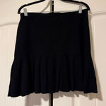 Theory  Black A-Line Pleated Skirt Photo 0