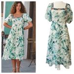 Johnny Was NWT Jade Marble Puff Sleeve Midi Dress Photo 4