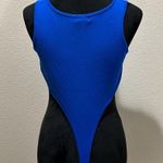 Pretty Little Thing  Blue High Leg Bodysuit Photo 1