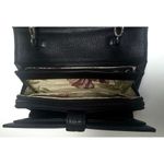 Brighton Vintage Wallet Crossbody Brown Purse Leather Croc Ornate Buckle w Chain Photo 11