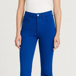 Princess Polly 778  Denim Flare Raw Hem Jeans Size 2 Photo 0