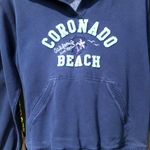 Vintage Coronado Beach California hoodie sweatshirt Blue Appliqué M Size M Photo 1