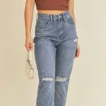 Just Black Denim JBD High Riss Straight Leg Jeans Photo 1