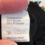 Black Swimsuit Beach Pool Cover Up Colorful Pom poms Tassels One Size Vacay Photo 6