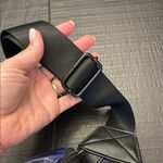 NWT Neutrogena Clear Purple Belt Bag | Black Faux Leather Fanny Pack Photo 3