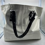 Giuseppe Zanotti white and black patent leather purse-has stains see description Photo 7