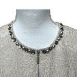 Ruby Rd Cream Lace Crochet Full Zip Cardigan Jacket Blazer‎ Size 10 NWT Feminine Photo 5