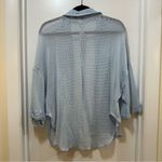 HYFVE Light Blue Knit Button Down Photo 3