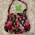Vera Bradley Hannah Mod Brown Pink Mini Purse Handbag Floral Pink New With Tags Photo 0