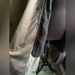 Vintage On Shore metallic maxi belted lined trench coat, size medium large Green Photo 12