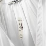 Madewell  Poplin Splitneck Midi Shirtdress White Size Large NWT Minimalist Luxe Photo 6