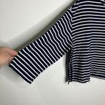 Evereve  MIA striped hoodie navy blue white womens size medium nautical casual Photo 1