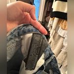 ZARA Distressed High Rise Straight Leg Loose Fit Jeans Photo 6