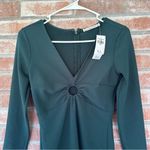 Abercrombie & Fitch Long Sleeve O Ring Mini Dress NEW Women’s XS Teal Photo 3