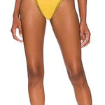Revolve  Lovewave Tbe Edwina Swim Bottom in Chartreuse And Olive‎ Sz L Photo 0