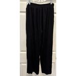 Kona Sol  Black  Leisure Swim Beach Cover Up Tie Front Slit Legs Pants Size Large Photo 5