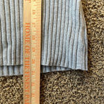 Tommy Hilfiger Tommy Hilfiger vintage y2k Women's Medium Ribbed Henley Snap Sweater Gray White Photo 9