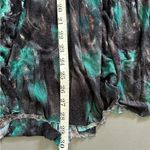 Free People  Racerback Top / Tunic Black and Green with Lace Photo 12