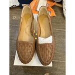 FS Lele Woven Loafers Cognac Brown‎ Brazilian Leather Flat Slip Photo 1