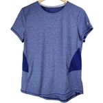 Under Armour  Women Blue Short Sleeve Running Training Shirt Top UA HeatGear‎ Photo 1