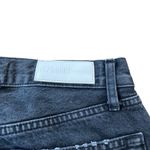 RE/DONE High Rise Loose Jean Washed Black with Rips Photo 5