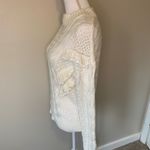 Torn By Ronny Kobo  Ruffle Lace Up Sweater Size S Photo 6