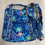 Vera Bradley Disney  Blue Floral Bag- featuring Mickey and Minnie Mouse Photo 1