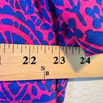 Boden Pink Blue Naomi Print Short Sleeve Dress Womens 22 Knee Length Modest NWT Size undefined Photo 6