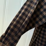 Vintage Velvet Gingham Plaid Oversized Button Photo 4