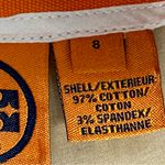 Tory Burch Beige Khaki Bermuda Walking Shorts Golden Hardware Classic Summer Sz8 Photo 7