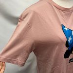 H&M New  Disney Fantasia Mickey Mouse Shirt Womens Medium Pink Summer Cotton‎ Photo 3