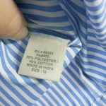 Jennifer Grace Jennifer & Grace Blue Stripe Ruffle Sleeve Top Size S Photo 4