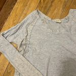 We The Free Free People  Catalina Oversized Thermal Top Ice Blue Women’s Large Photo 2