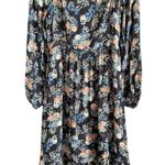 WAYF | Flowy Floral Peasant Style Midi Dress | Long Sleeve Women's Size Medium Photo 0
