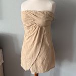 Free People  Boogie Down Linen Mini Dress Size Medium Photo 2