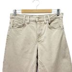 Free People We The Free Risk Taker Mid-Rise Straight Jeans Beige Taupe Size 27 Photo 4