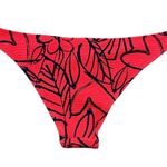 Aerie Longline Pique Orange Navy Cheeky Swim Bikini Bottom Size Small 1799 Photo 1