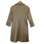Donna Degnan Women's Beige Geometric Trench Coat Size 4 Tan Photo 2