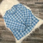 Madewell Ruffle Neck Top in Cowell Plaid Photo 3