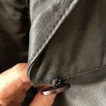 Vintage 90s Ladies Black Leather Trench Coat Full Length Long Large 80s Mob Wife Photo 13