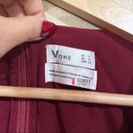 VONE Mireya Floral Ruffle Faux Wrap Midi Dress Red Size 2 Photo 8