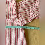 Tuckernuck Beach Seersucker Strawberry Stripe Dress Long Sleeve Medium 2050 White Photo 7