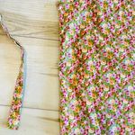 Talbots cotton sleeveless floral fitted blouse with self tie belt size 12P Photo 8