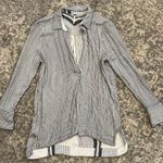 Free People  Striped On the Road Pullover in Blue Photo 3