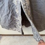 Johnny Was  Embroidered Maxi Dress 1X
Gray Floral Boho Sleeveless Resort *FLAW Photo 4