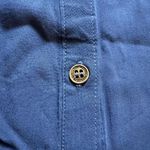 Jolt Plaid Cap Sleeve Contrast Button Back Top in Red/White/Navy/Gray - Medium Photo 9